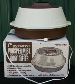 Rare Vintage Hankscraft Whisper - Mist Cool Vapor Humidifier Model 340 Gerber