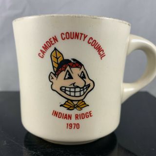 1970 JERSEY CAMDEN COUNTY COUNCIL INDIAN RIDGE LOGO VTG COFFEE MUG RARE 2