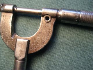 Rare Brown And Sharpe Micrometer Machinist Tool 3