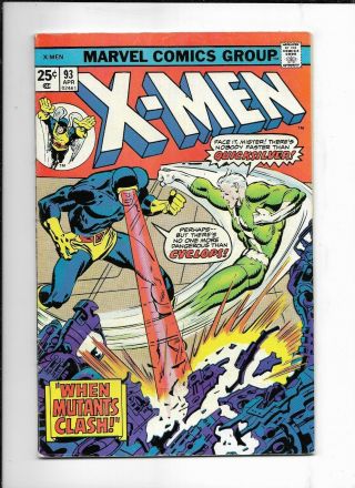 X - Men 93 (marvel 1975) Last Reprint Issue Mark Jewelers Insert Rare
