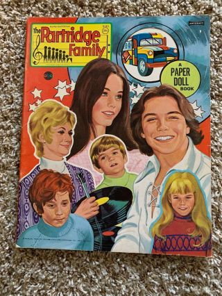 1972 Partridge Family Paper Doll Book - Tv Show - Whitman 5143 - Uncut