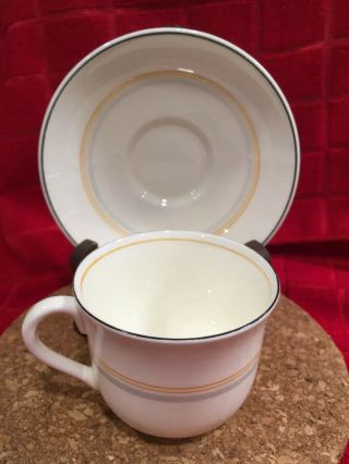 Rare R.  M.  S.  Queen Elizabeth Ocean Liner China.  Cup And Saucer.  W/stand.