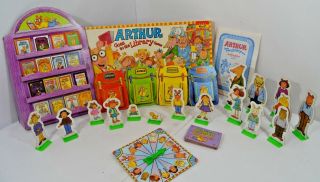 Vtg Rare 1996 Arthur Goes To The Library Board Game Complete Milton Bradley