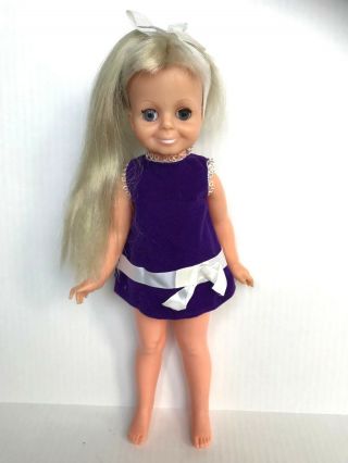 Vintage 1970 Ideal Velvet Doll Grow Hair Crissy Family 15 " Doll Dress