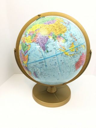 Vintage 12 " Diameter Replogle World Nation Series Desk Top Globe Map Travel