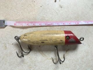 Vintage Wooden Popper Lure Fishing Bass Pike Walleye Rare