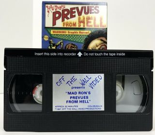 Mad Ron’s Prevues From Hell VHS 1987 Rare Horror Gore Slasher Sleaze MINTY 3