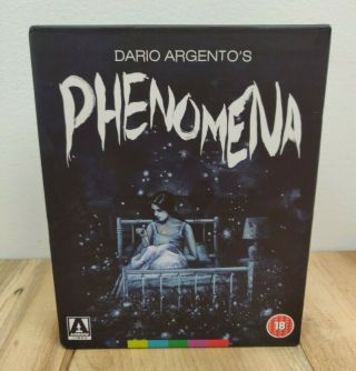 Phenomena Blu - Ray Limited Edition 3 Disc Arrow Video Region B Rare Dario Argento