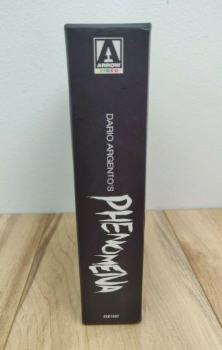 Phenomena Blu - ray Limited Edition 3 Disc Arrow Video Region B Rare Dario Argento 3