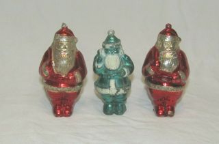 Usa Antique Plastic Irwin Santa Candy Container Christmas Ornament 1950 