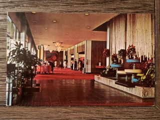 Disneyland Hotel Rare Interior View Vintage Post Card