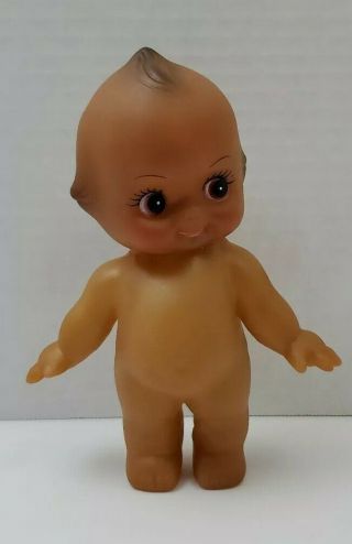 Vintage Kewpie Baby Doll African American Vinyl Rubber Body 5.  5 "