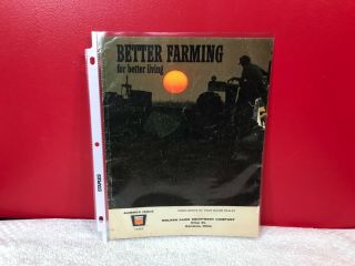Rare 1968 Oliver White Better Farming Tractor Dealer Brochure