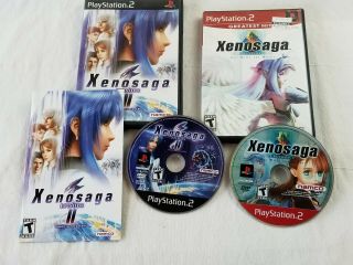 Xenosaga: Episode 1 & 2 1 & Ii (sony Playstation 2,  2005) Ps2 Set Pare Rare