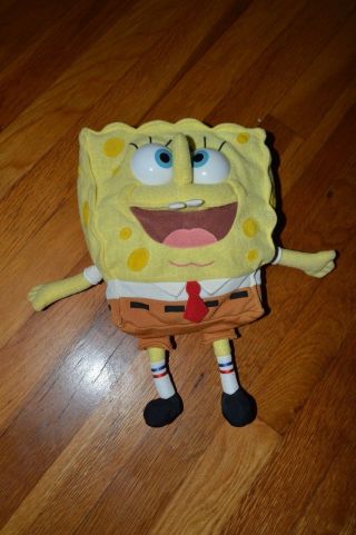 Talking Sponge Bob Square Pants Plush 2000 Viacom - Rare