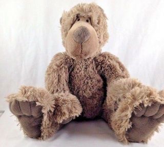 Vintage Ganz Soft Fuzzy Big Teddy Bear With Big Feet