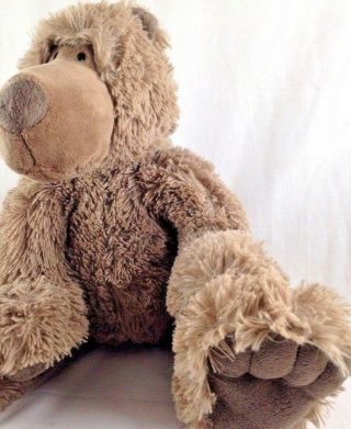 Vintage Ganz Soft Fuzzy Big Teddy Bear With Big Feet 2