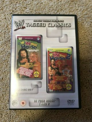 Wwf Wwe - In Your House 1 And 2 Region 2 Dvd Rare