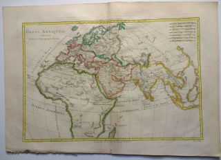 Antique Map Of The Ancient World By Rigoberto Bonne 1787