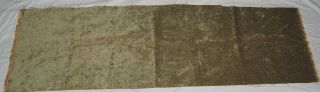 Vintage Sage Green Upholstery Fuzzy Drapery Fabric 1 3/4 Yards 18 " 1930 