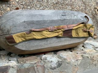 Vintage Antique Lyon & Coulson Canvas And Leather Soft Gun Rifle Case Way Cool
