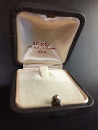 Rare Brown Vintage Hermés Paris Ring Box
