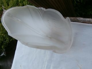 1 Only Vintage Art Deco Frosted Glass Slip Shade For Sconces,  Chandelier/1920 
