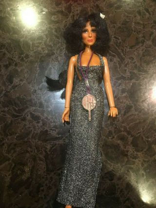 Cher Mego Doll In Dress 1976 With Mirror