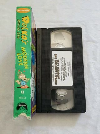 Rocko ' s Modern Life Modern Love Nickelodeon VHS Promo Demo Very Rare 2