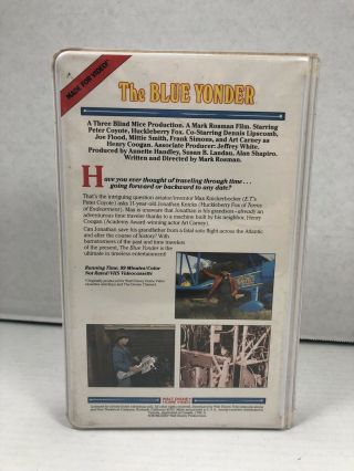 walt disney home video Disney the blue yonder clam shell case rare VHS 2