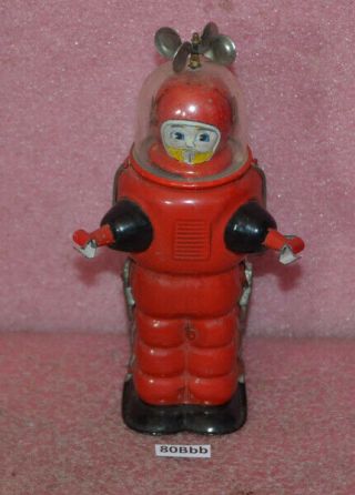 Rare Space Robot Wind - Up Tin Toy Made In Japan.