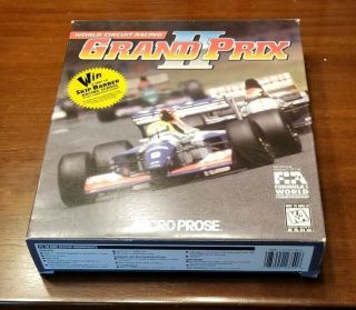 Rare Vintage - Grand Prix Ii 2 World Circuit Racing Pc Big Box Game - Microprose
