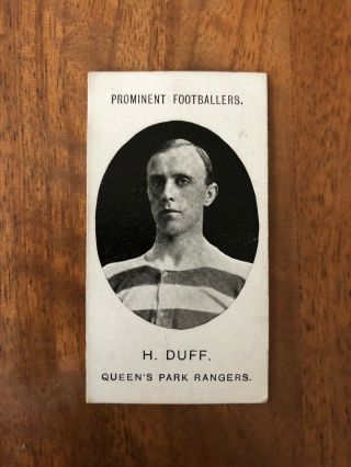 Rare Taddy Prominent Footballers Cigarette Card 1908 Cat £28 Qpr