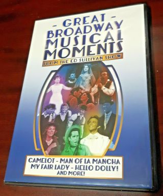 The Ed Sullivan Show Great Broadway Musical Moments 4 - Dvd Set 2014 Rare Oop