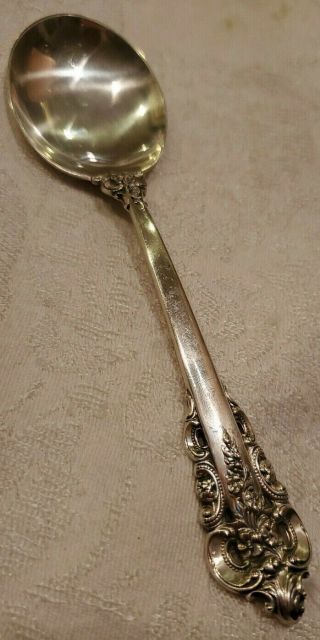 Wallace Grande Baroque Sterling Silver Soup Spoon 6 1/8 " 44.  54 Grams