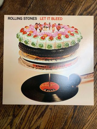 The Rolling Stones Let It Bleed Record Clear Vinyl 2002 Rare Abkco Pressing Ex
