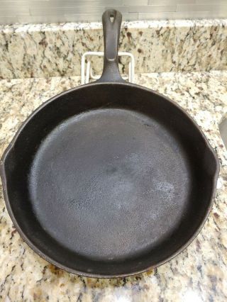 Wagner 1891 10 1/2 Inch Deep Cast Iron Skillet Rare