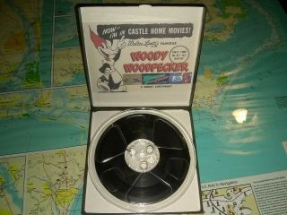 8mm Film Woody Woodpecker Castle Films Triple Feature Rare 400ft Reel 3