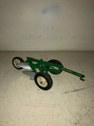 Rare Vintage Tru Scale Oliver Plow For A Tractor 1/16 Metal Rims 2 Bottom