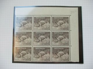 Australian Pre Decimal Stamps: Sg 230c Block Mnh - Rare (h272)