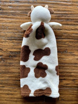 Cutie Pie BROWN COW My 1st Blanket Buddy Plush Toy Security Lovey Bull Rare 2