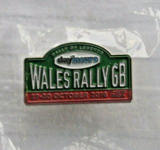 Wales Rally Gb 2016 Official Lapel Pin Badge Rare.  Bnip.