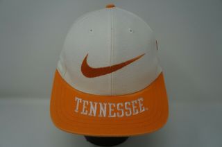 Rare Vintage Nike Tennessee Volunteers Vols Swoosh Snapback Hat Cap 90s Two Tone