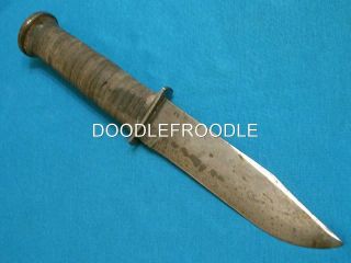 Rare Antique Ww2 Us Military Usn Navy Seabee Mark1 Combat Fighting Bowie Knife