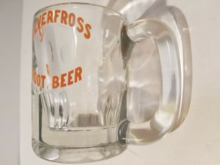 Silverfoss DRIVE - IN GLASS ROOT BEER MUG Vintage Rare Elam ' s Decatur Illinois 2