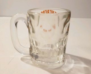 Silverfoss DRIVE - IN GLASS ROOT BEER MUG Vintage Rare Elam ' s Decatur Illinois 3