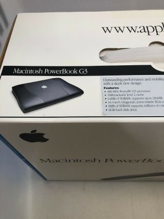 Rare Apple PowerBook G3 400 Lombard Box Accessories Box 2