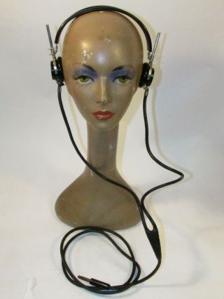Vtg Antique Murdock Radio Headset Headphone Ccsp - 49985 - A Assy Receiver Nt 49016a