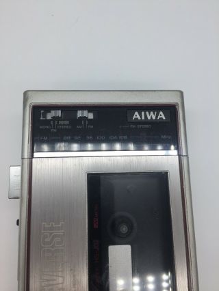 RARE AIWA HS - J02 Stereo Radio Cassete Recorder JAPAN - POWERS ON 2