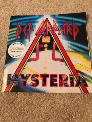Def Leppard Hysteria 45 Deluxe Poster Bag Edition Very Rare Sov 2402